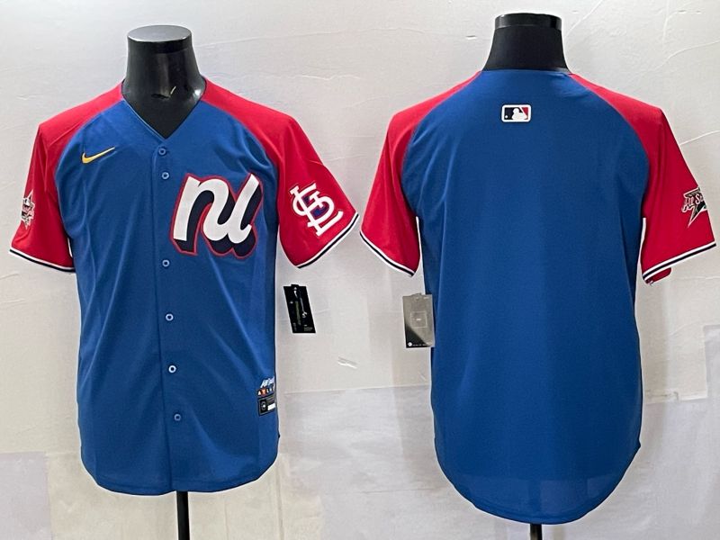 Men St.Louis Cardinals Blank Blue red All star 2025 Nike MLB Jersey style 01